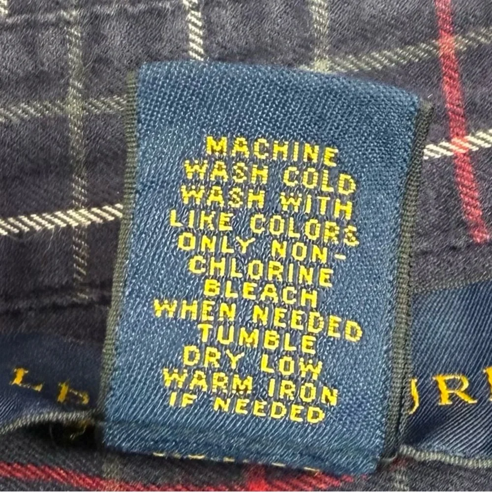 RALPH LAUREN Kids Boy’s 100% Cotton Purple Tartan Plaid Casual Button Down Large